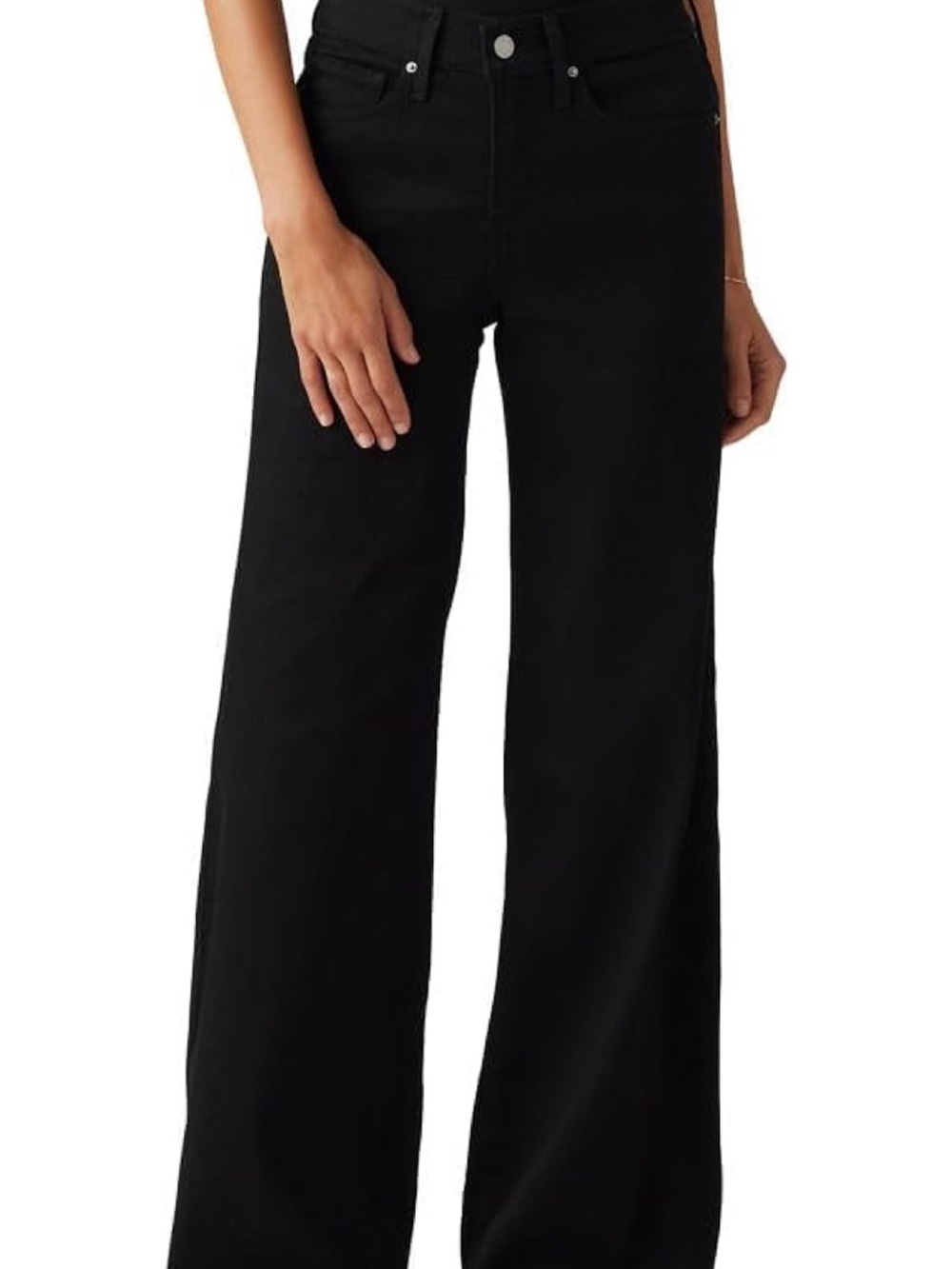 Levi Women's Black Wide-Leg Jeans - Flare Silhouette